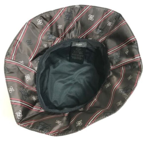 FENDI FXQ801 Carrigraphy bucket hat Nylon Brown